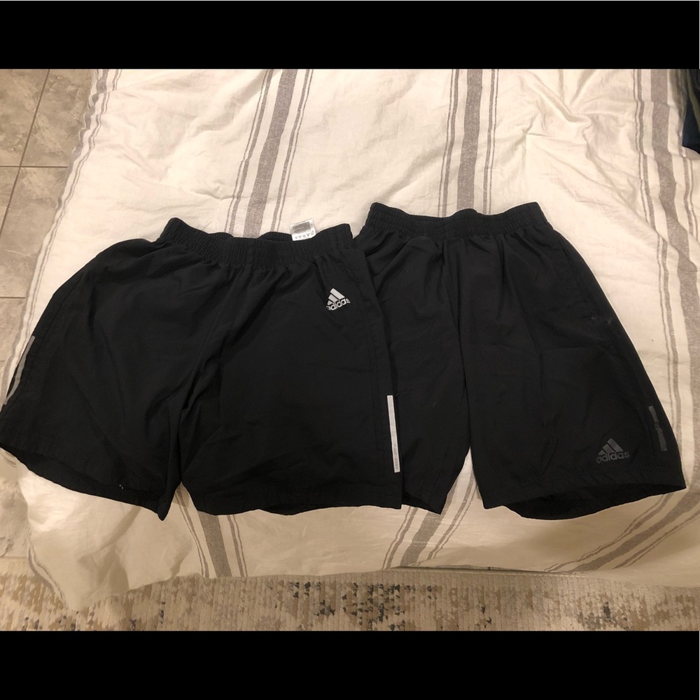 Black Adidas Shorts Lot, Size Small, 7” inseam